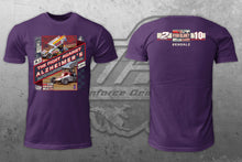 Load image into Gallery viewer, Blaney/Flick 6x Lernerville Champion Shirts benefitting Alzheimer&#39;s Research and the Ryan Blaney Family Foundation